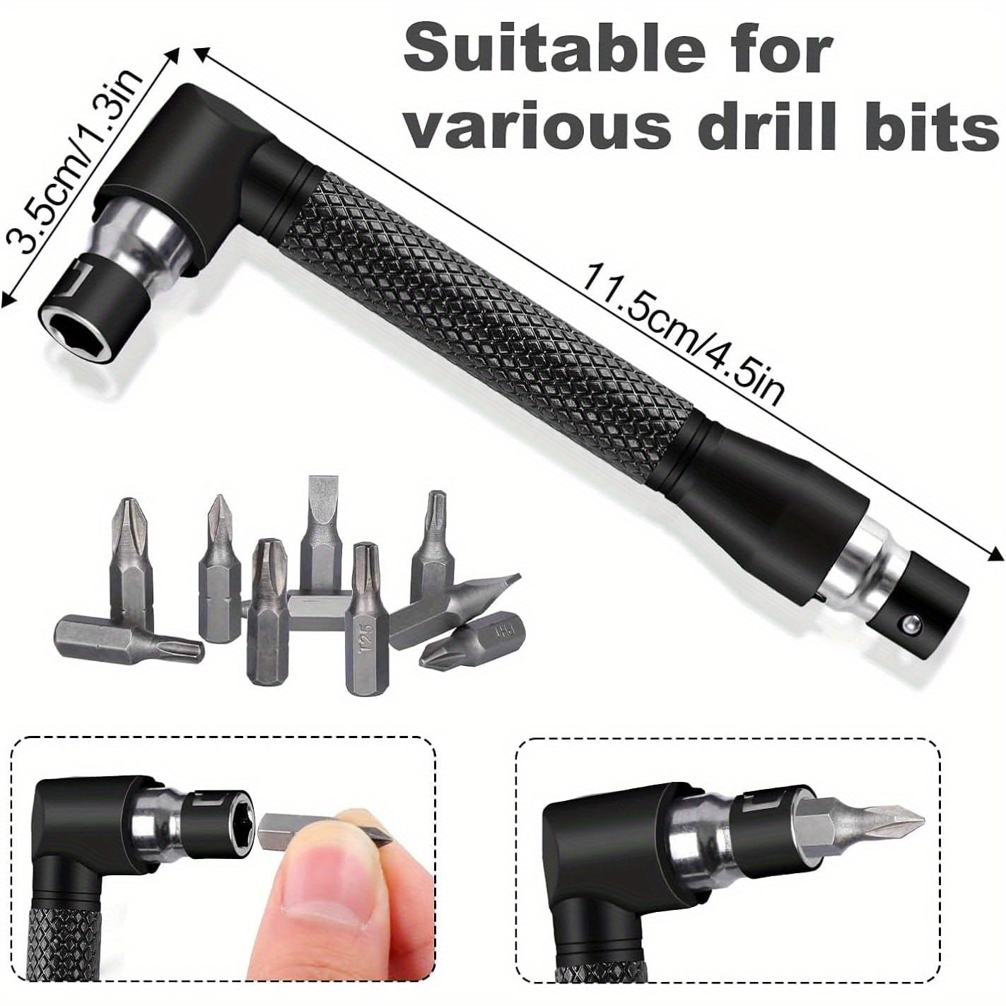 17pcs Flexible Drill Bit Extension Rod Set