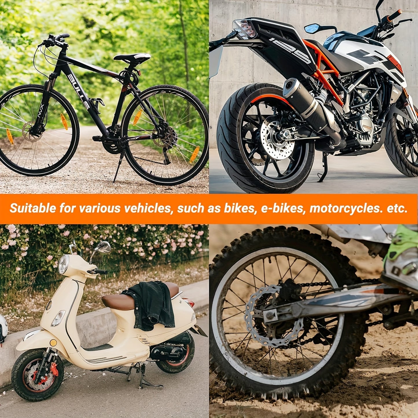 110dB Alarm Disc Brake Lock Motorcycle Disc Brake Anti-theft Lock