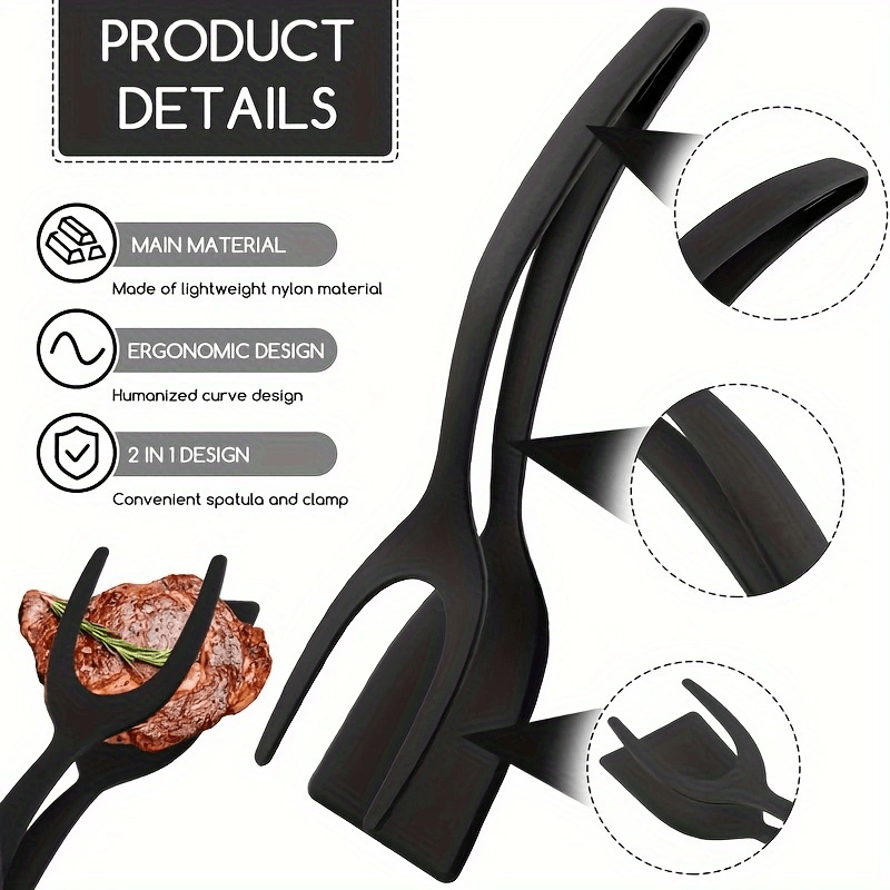 2-in-1 Multifunctional Spatula Grip Food Flip