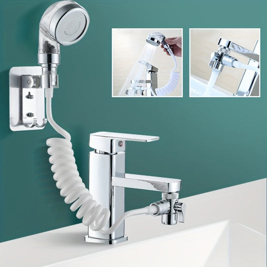 1 Set Modern Metal Handheld Shower with Hose