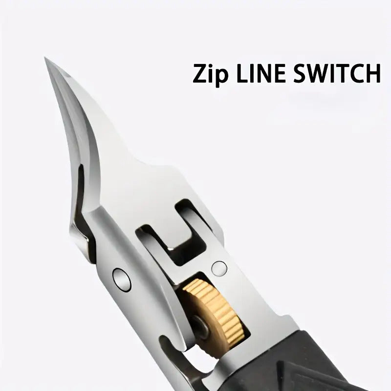 Professional Nail Clippers with Built-in Toenail Trimmer