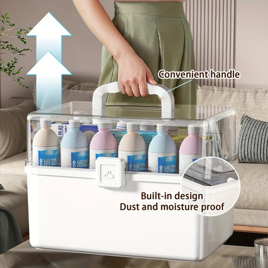 Three-Layer Household large-capacity Medicine Box