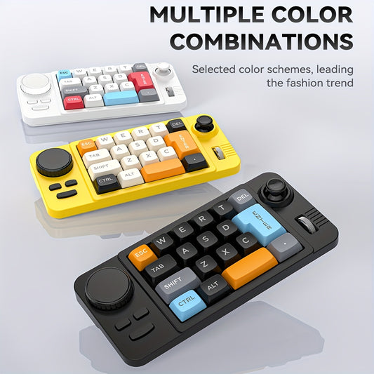 Wired Gaming Keyboard with Volume Scroll Wheel & Game Joystick