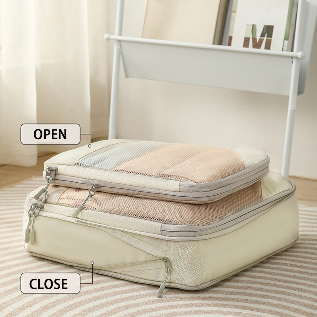 Set of 5 Luggage Organizer Packing Cubes Travel Clothes Storage Bag