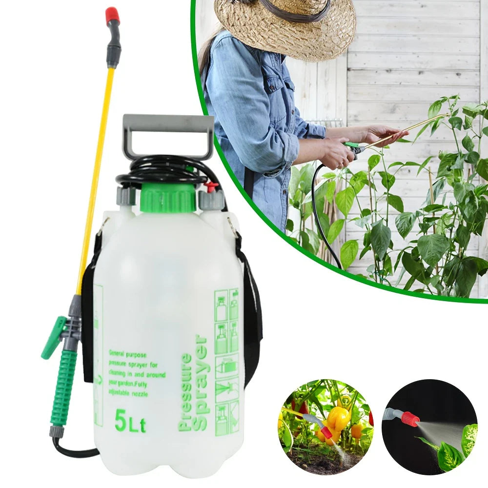 1 Pack Multi Pressure Sprayer for Garden and Car Cleaning Backpack Sprayer Pressurized Container
