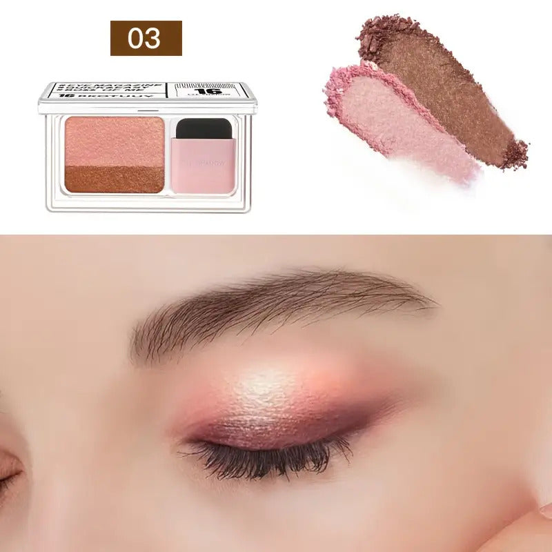 Shimmery Dual-Tone Eyeshadow Palette