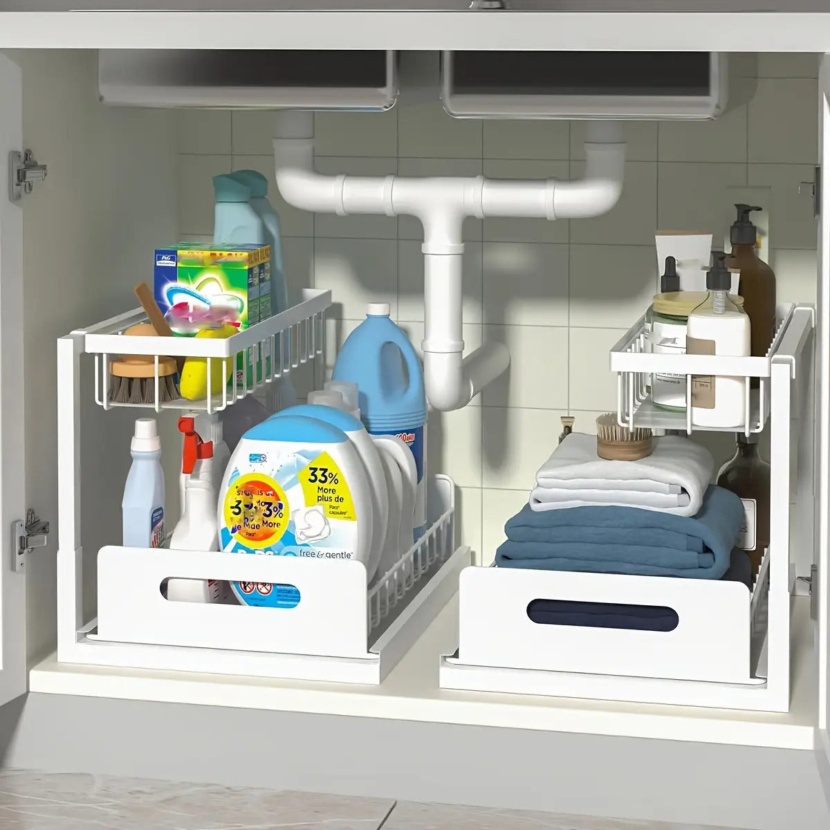 2 Tier Under Sink Organizers And Storage
