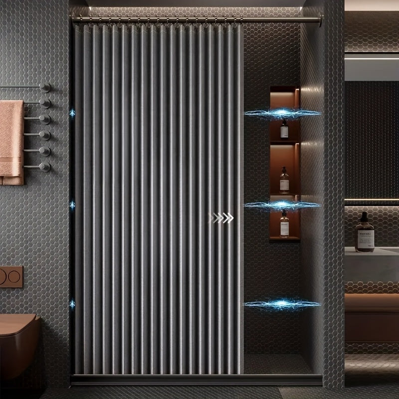 High-Temperature Resistant Polyester Foldable Bathroom Partition Curtain