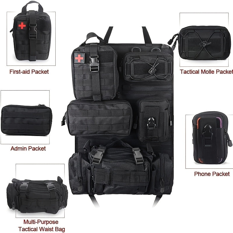 Tactical Car Seat Back Organizer