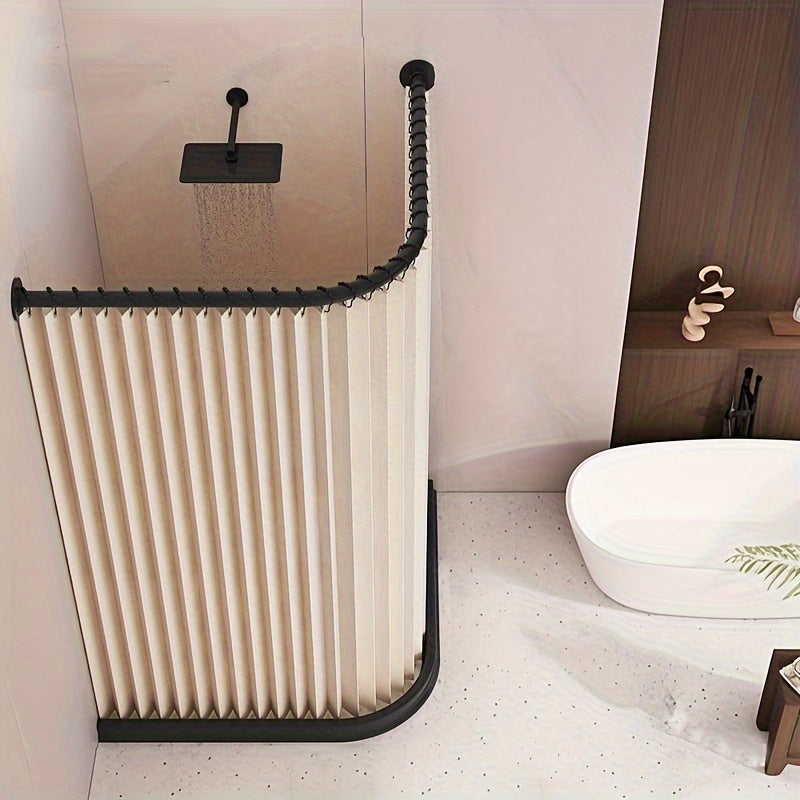 High-Temperature Resistant Polyester Foldable Bathroom Partition Curtain
