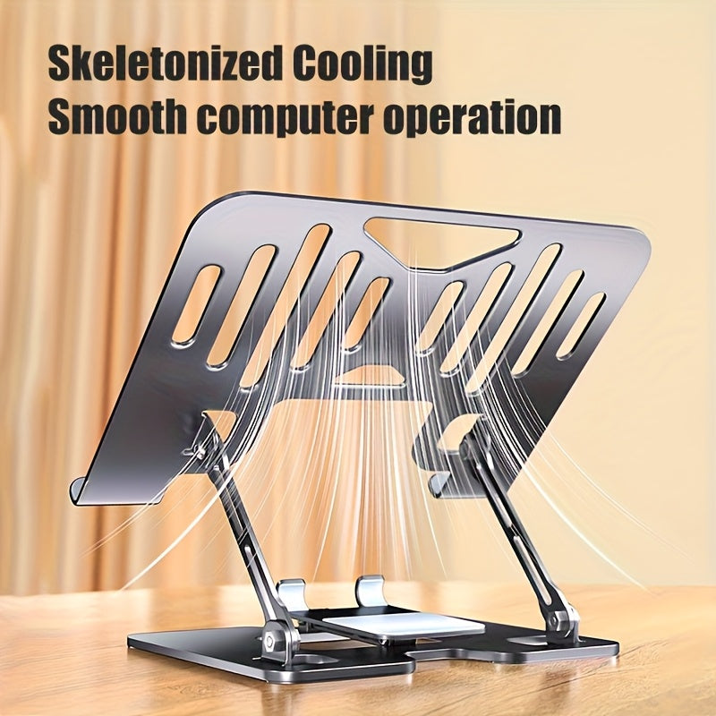 2-in-1 Adjustable Carbon Steel Mobile Phone&Laptop Stand