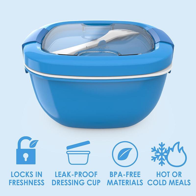 All-in-One Salad Container - Reusable Portable Salad Bowl