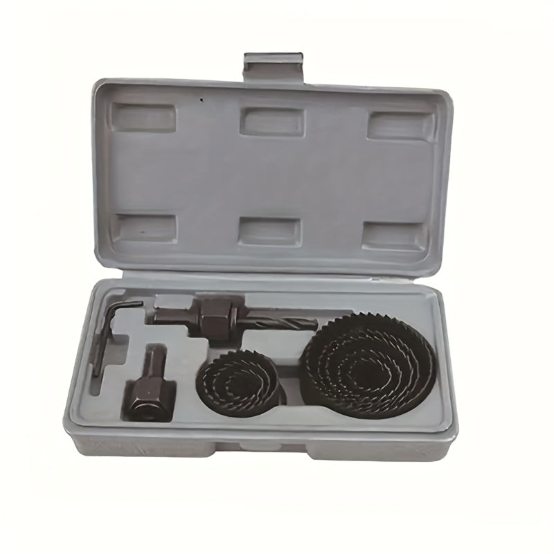 11pcs Carbon Steel Hole Saw Set