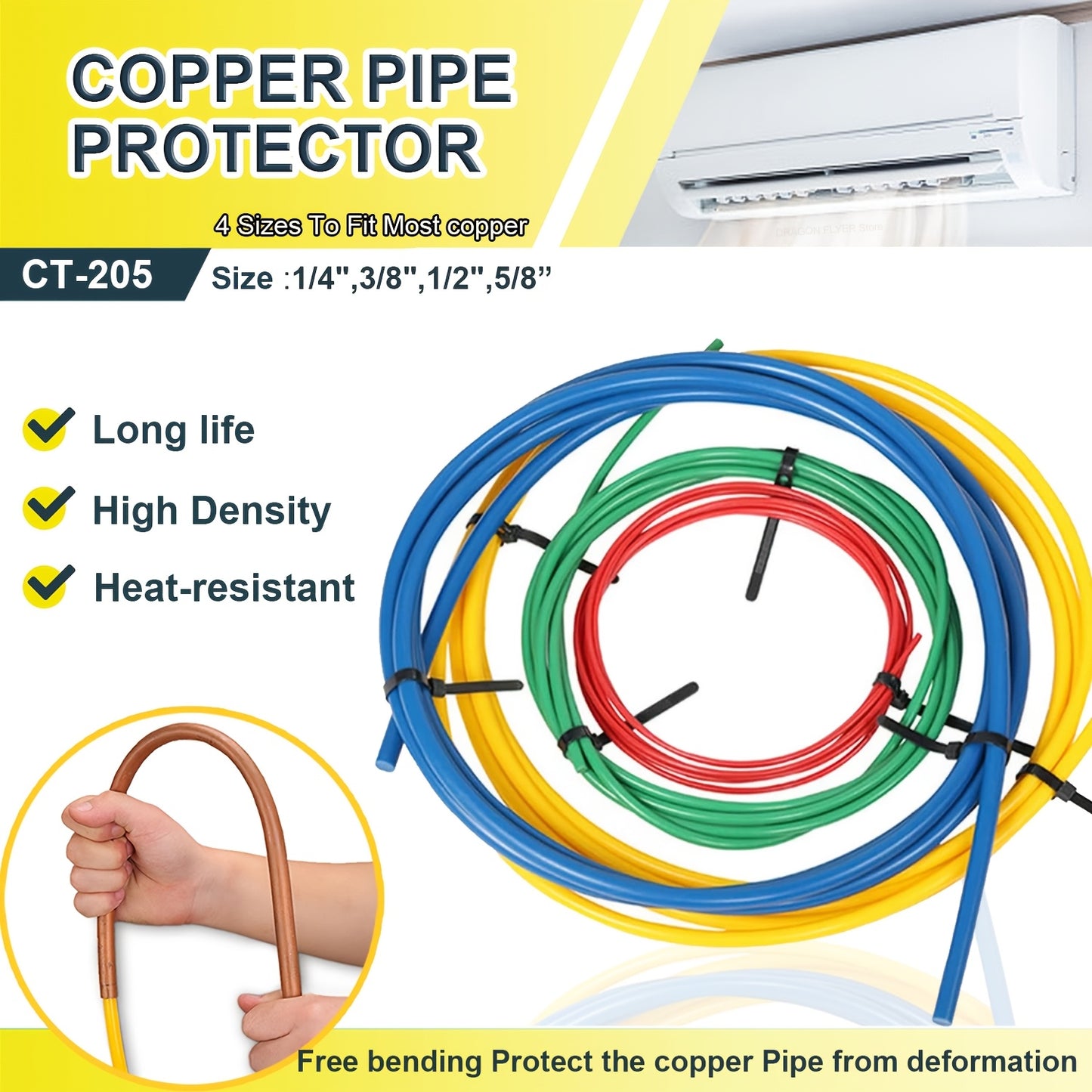 1pc Copper Pipe Protector for Air Conditioning