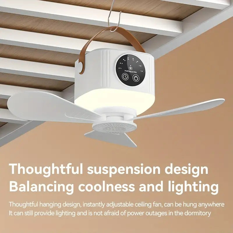 Portable Camping Fan with Light