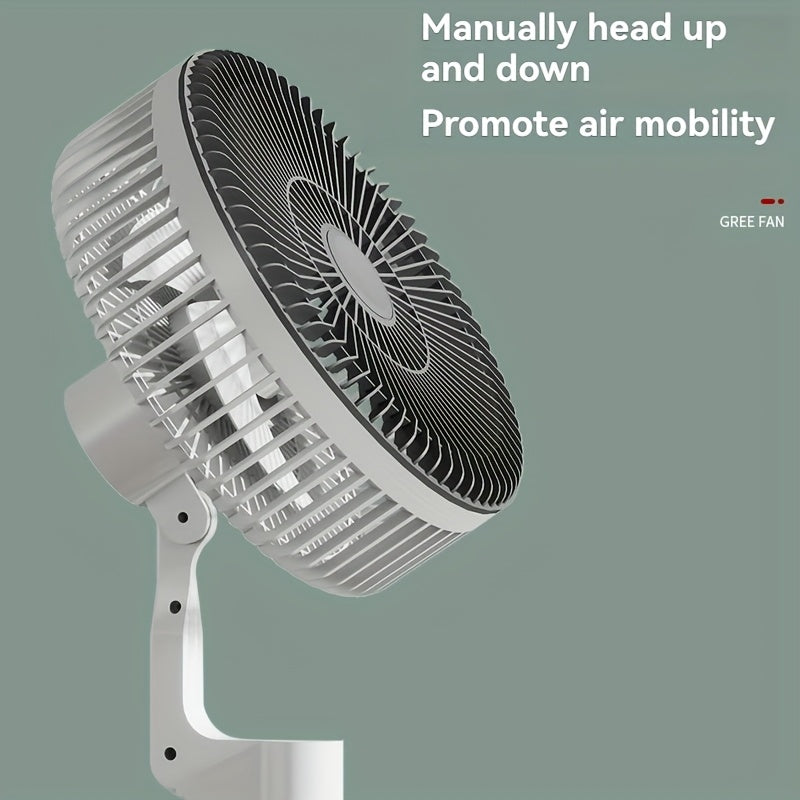 Silent High Wind Power USB Floor Fan (No Battery)