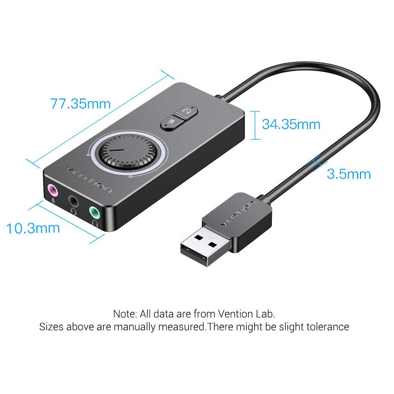 Sound Card USB External Stereo Sound Adapter