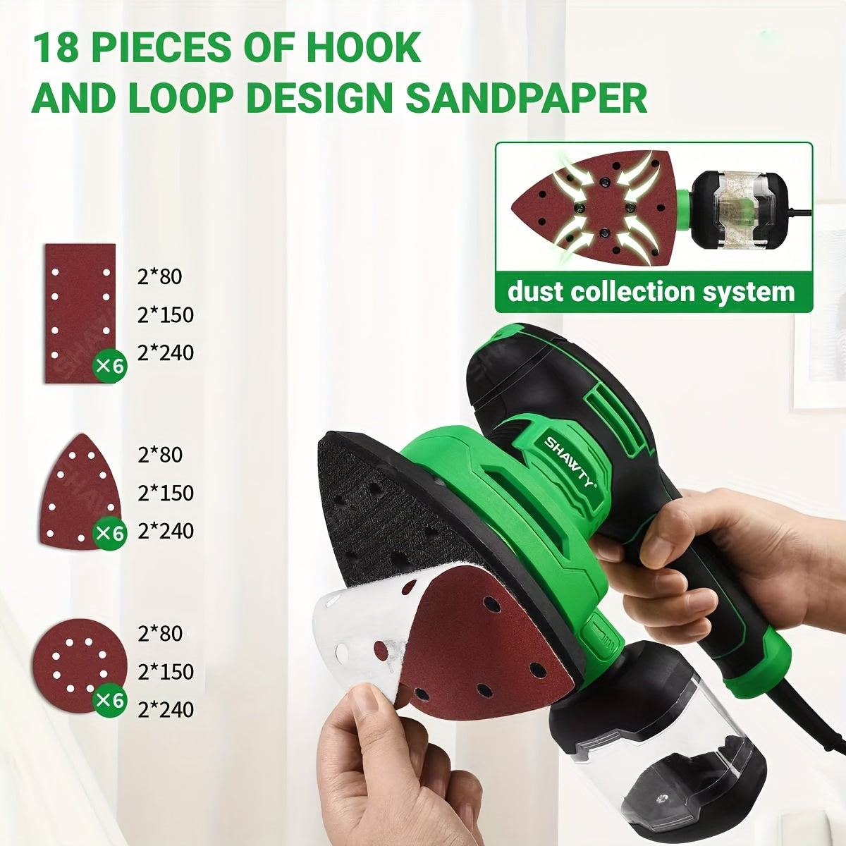 Professional 3-in-1 Orbital Sander
