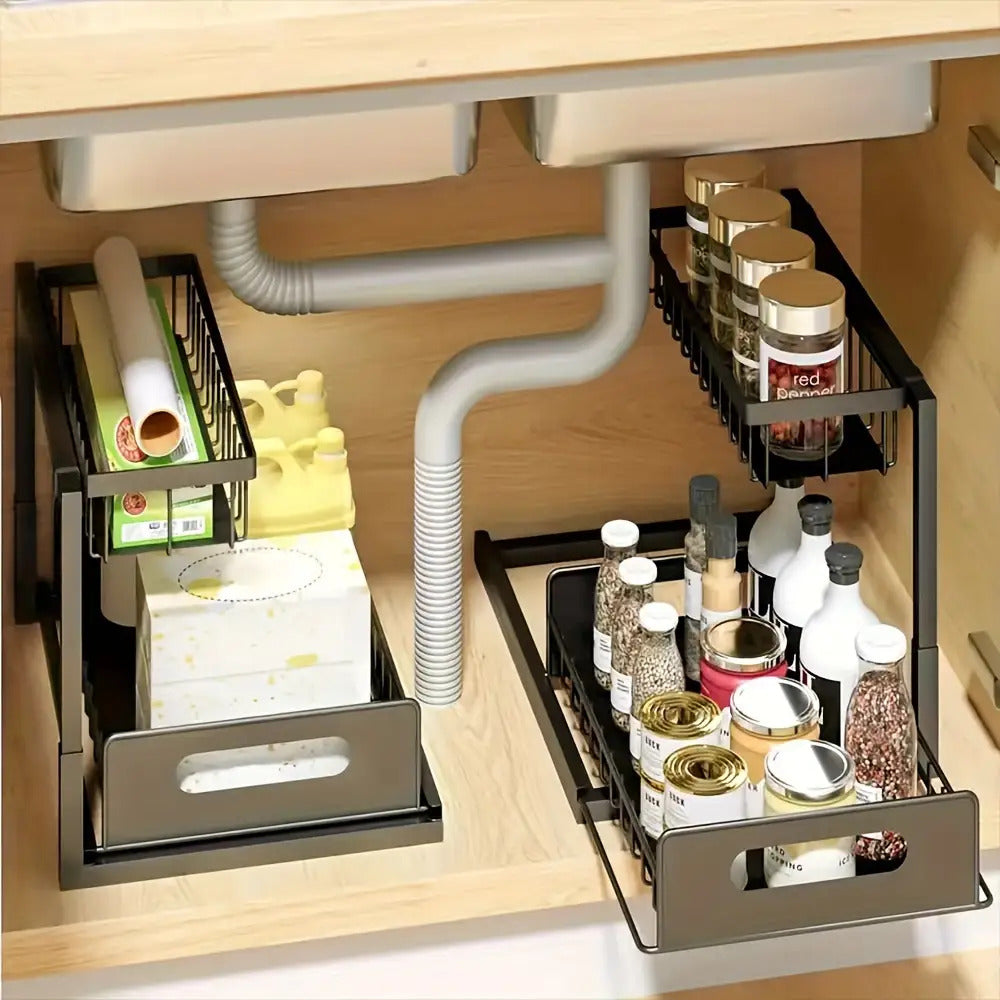 2 Tier Under Sink Organizers And Storage