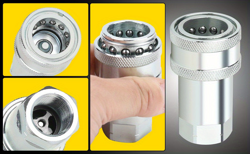 1 Set Hydraulic Quick Connect Coupler