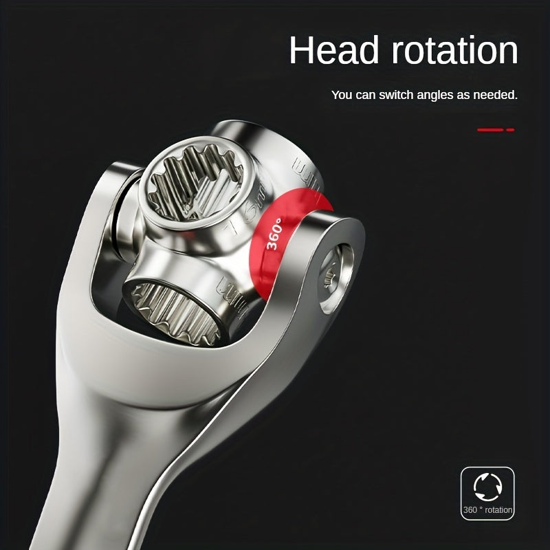 1pc 8-in-1 Multi-Function Socket Wrench