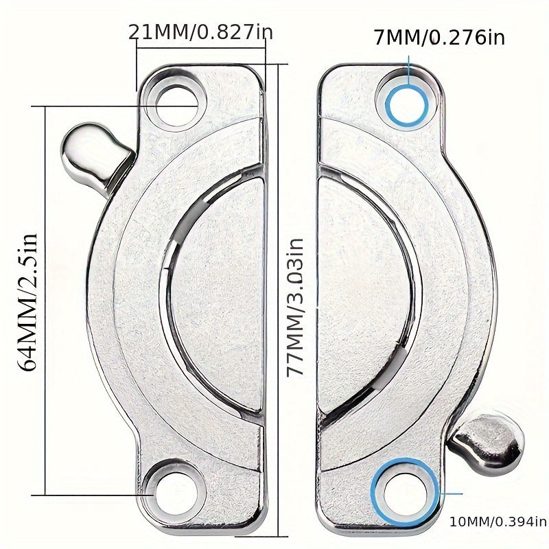 Durable 2-Pack Metal Desktop Connectors