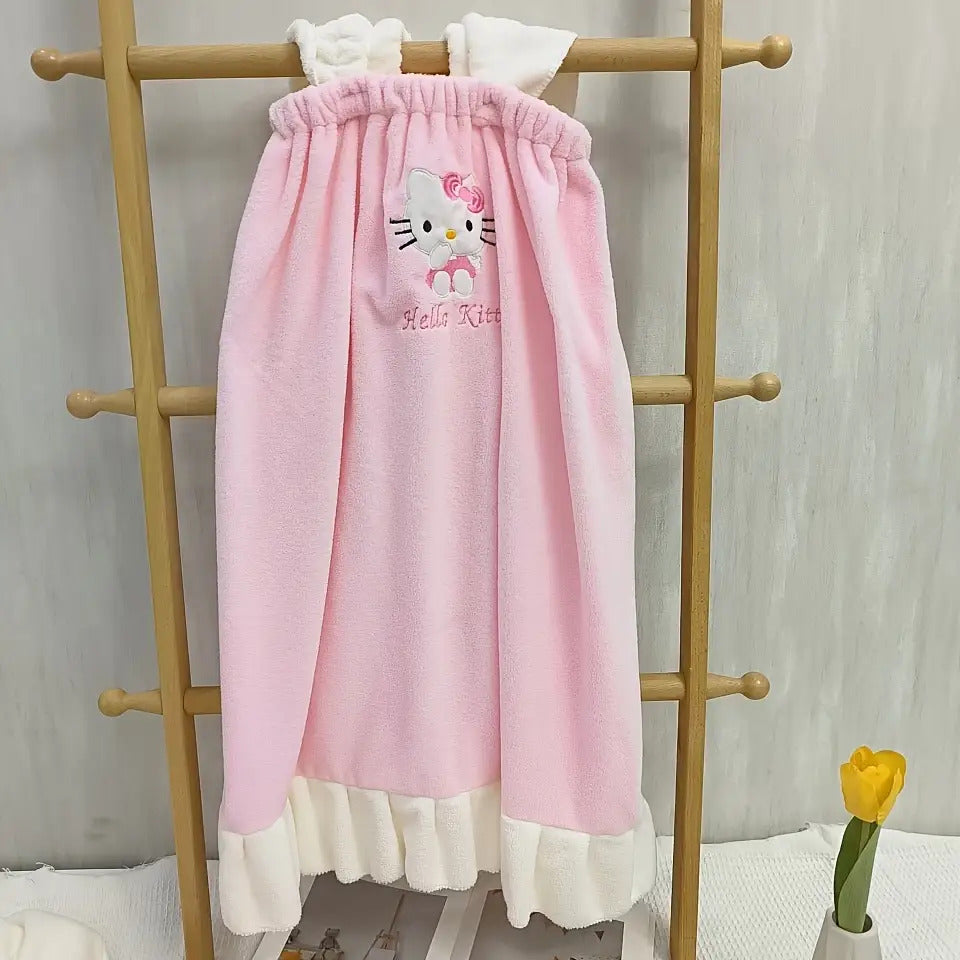 Hello Kitty Shower Towel And Skirt Set