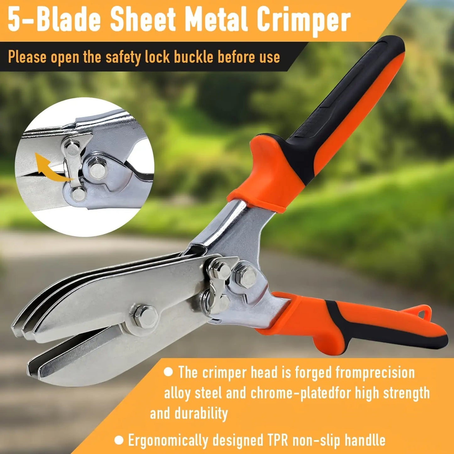 1pc  Heavy-Duty Steel Tube Reduction Pliers