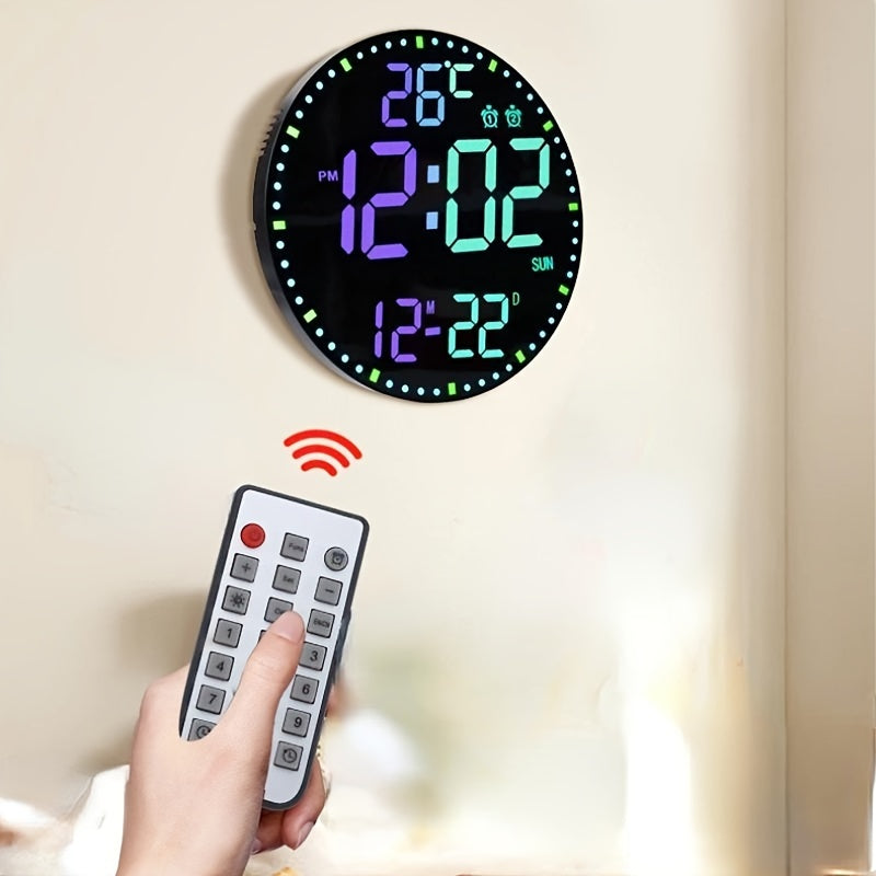 1PC Colorful Electronic Clock