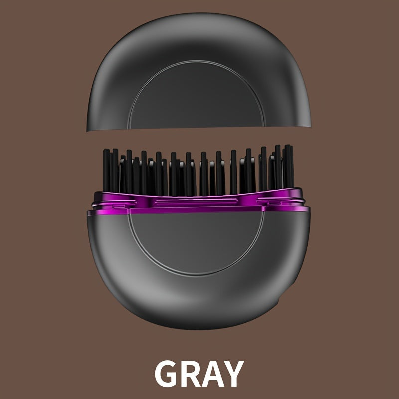 Portable Ionic Hair and Beard Straightener Brush