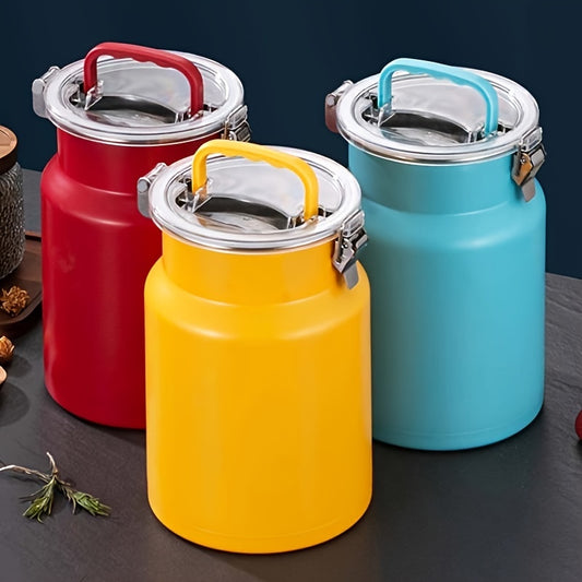 1pc 175oz Stainless Steel Food-Grade Airtight Food Storage Container