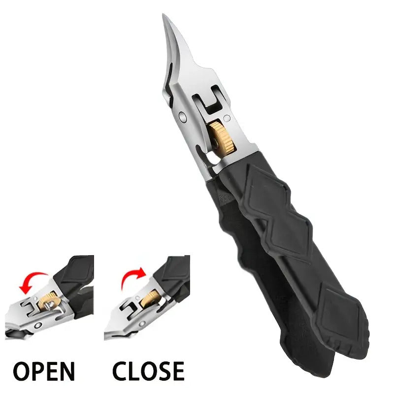 Professional Nail Clippers with Built-in Toenail Trimmer