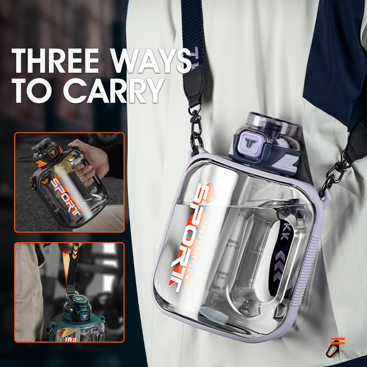 1pc Leakproof Sports Water Bottle Jug