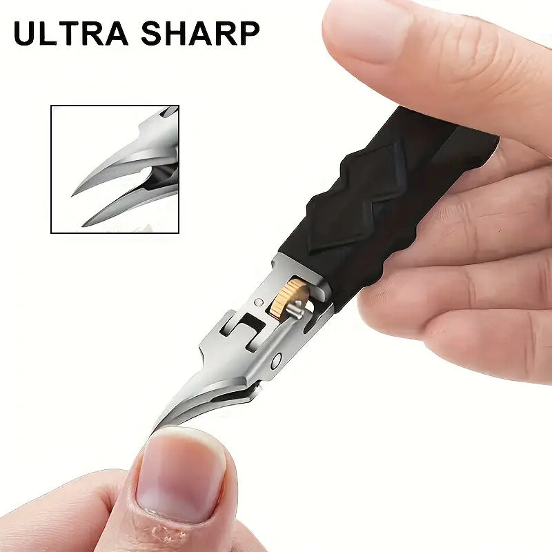 Professional Nail Clippers with Built-in Toenail Trimmer