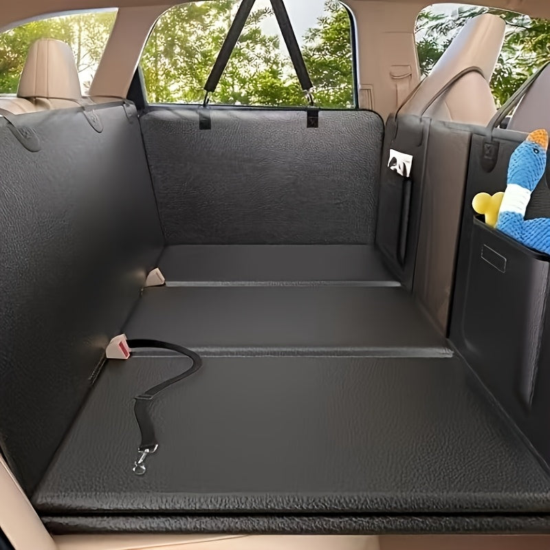 Medium & Large Car Seat Cover with Mesh Window & Storage Pocket