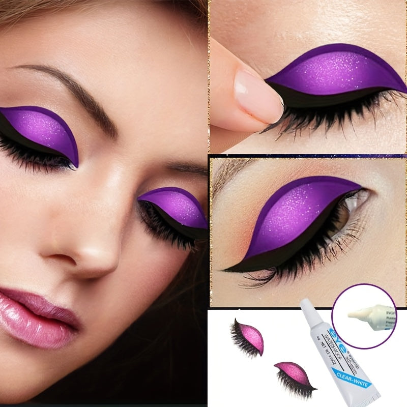 Three-In-One Self-Adhesive Eyeliner, Eyeshadow And Eyelash Stickers