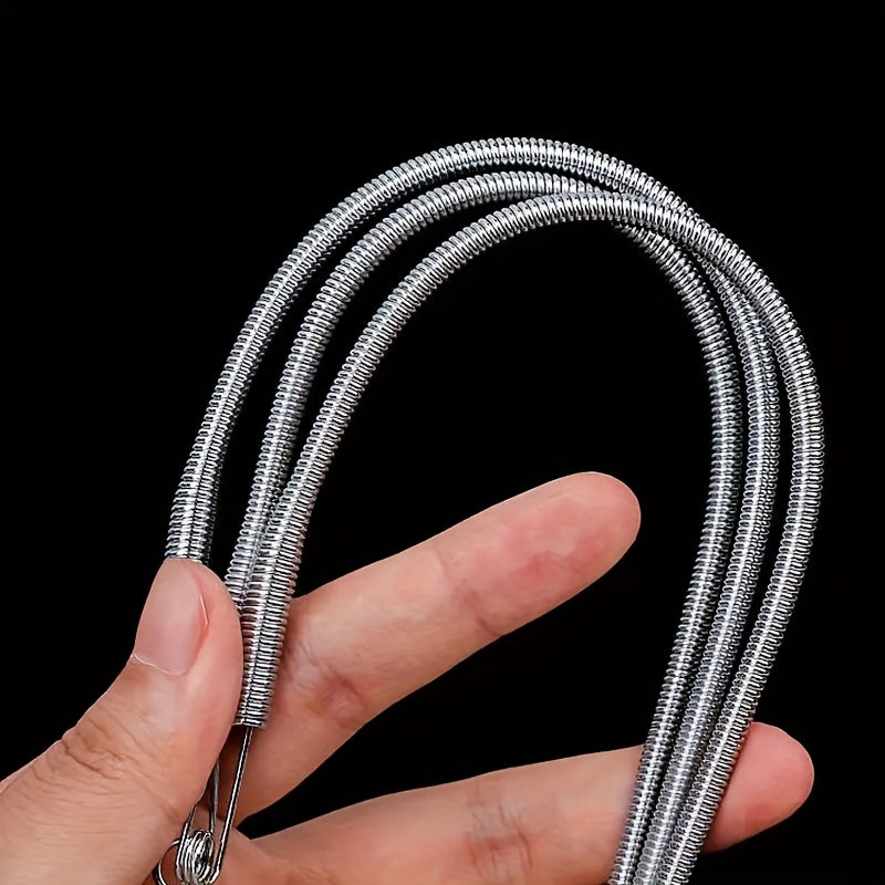 200pcs Silvery Elastic Threader - Durable Flexible Tool