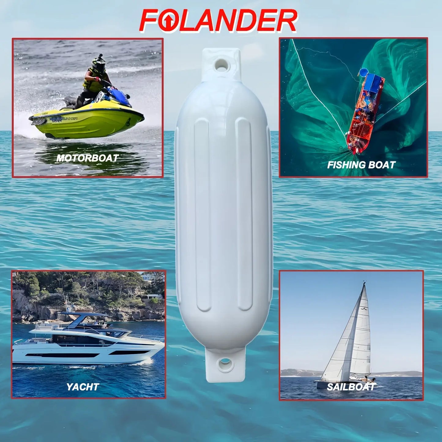 G Series Marine Yacht Fenders - Durable PVC Boat Bumpers