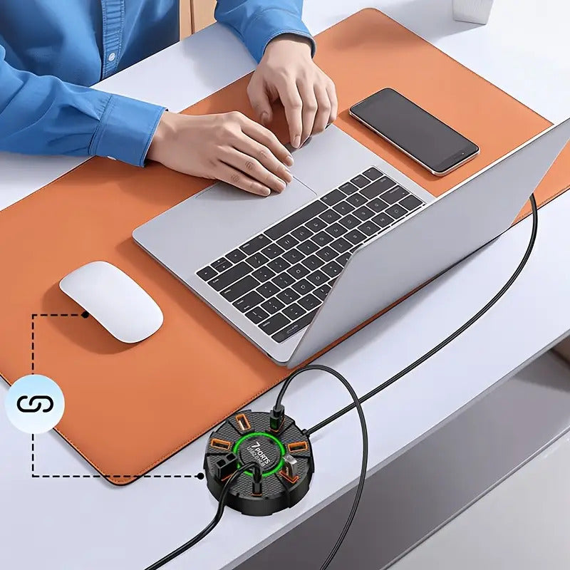 1pc High-Speed 7/10-Port USB 2.0 Hub