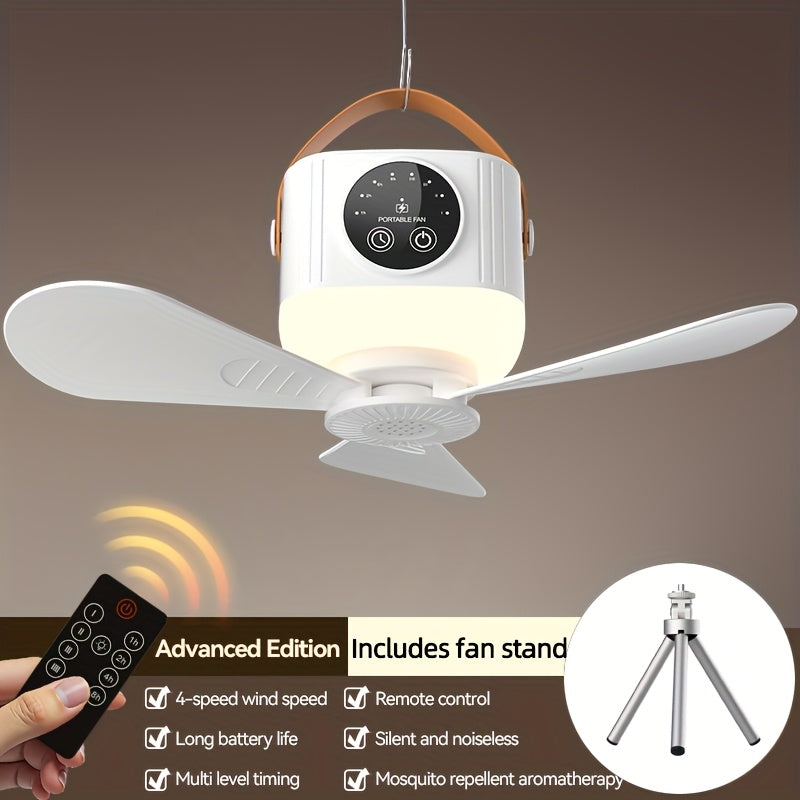 Portable Camping Fan with Light