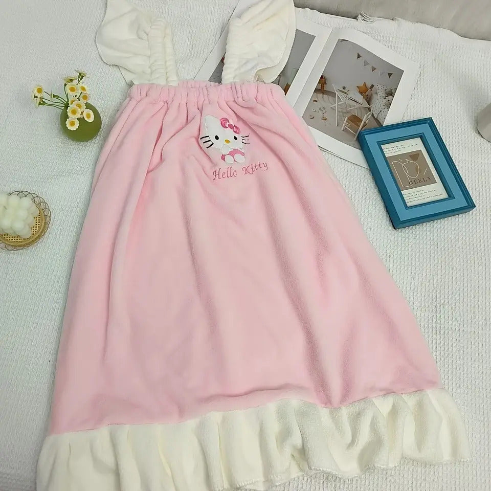 Hello Kitty Shower Towel And Skirt Set