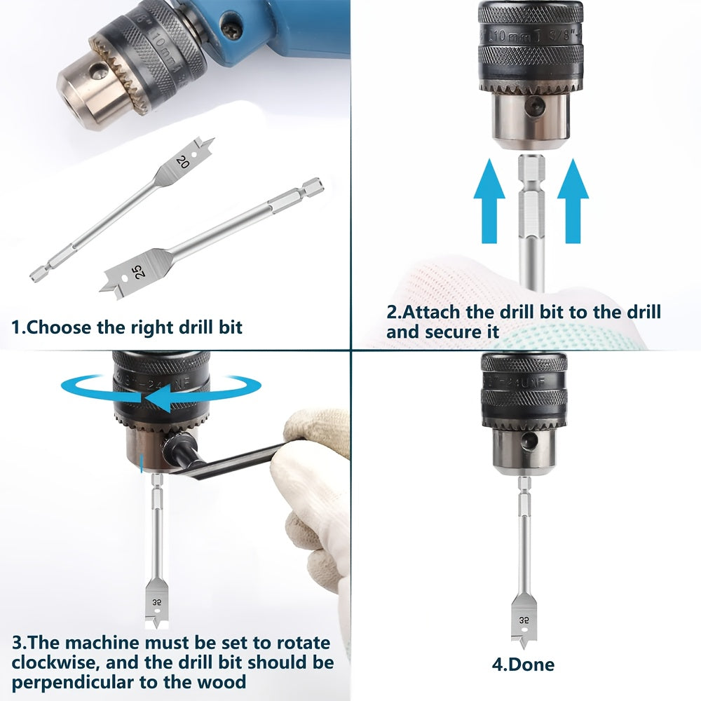 13pcs chisel-shaped drill bit set