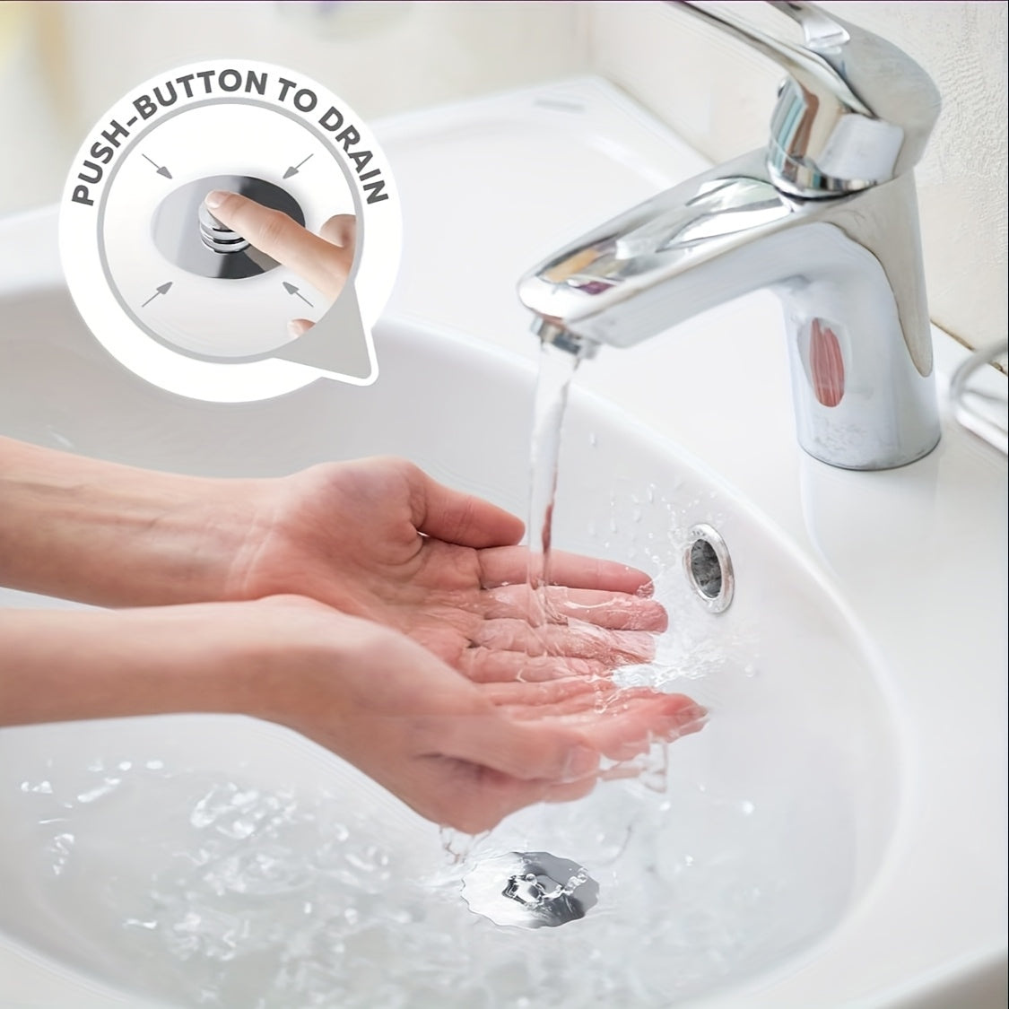 Premium 304 Stainless Steel Drain Stopper with Brass Core