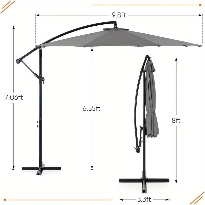 10ft Outdoor Patio Umbrella