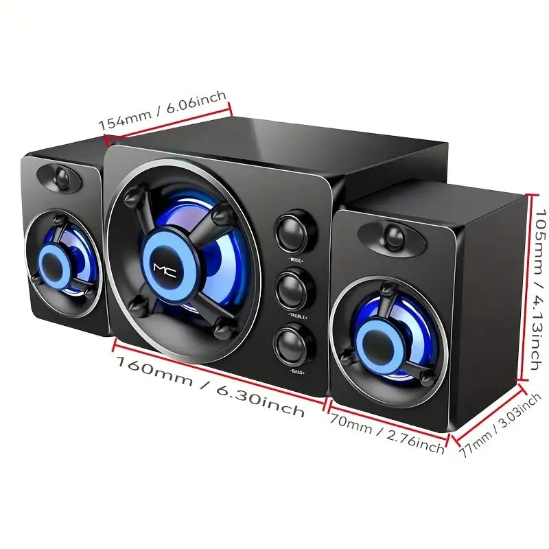 New D-208 wired speaker with USB power supply
