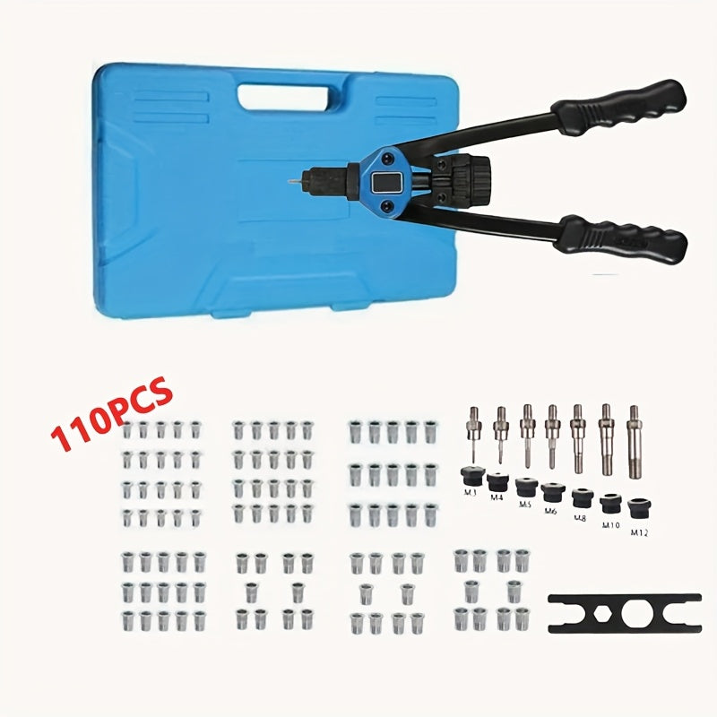 110pcs Manual Rivet Gun Set