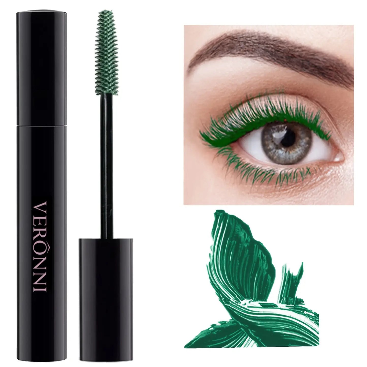 2-Pack Waterproof Colored Mascara Set