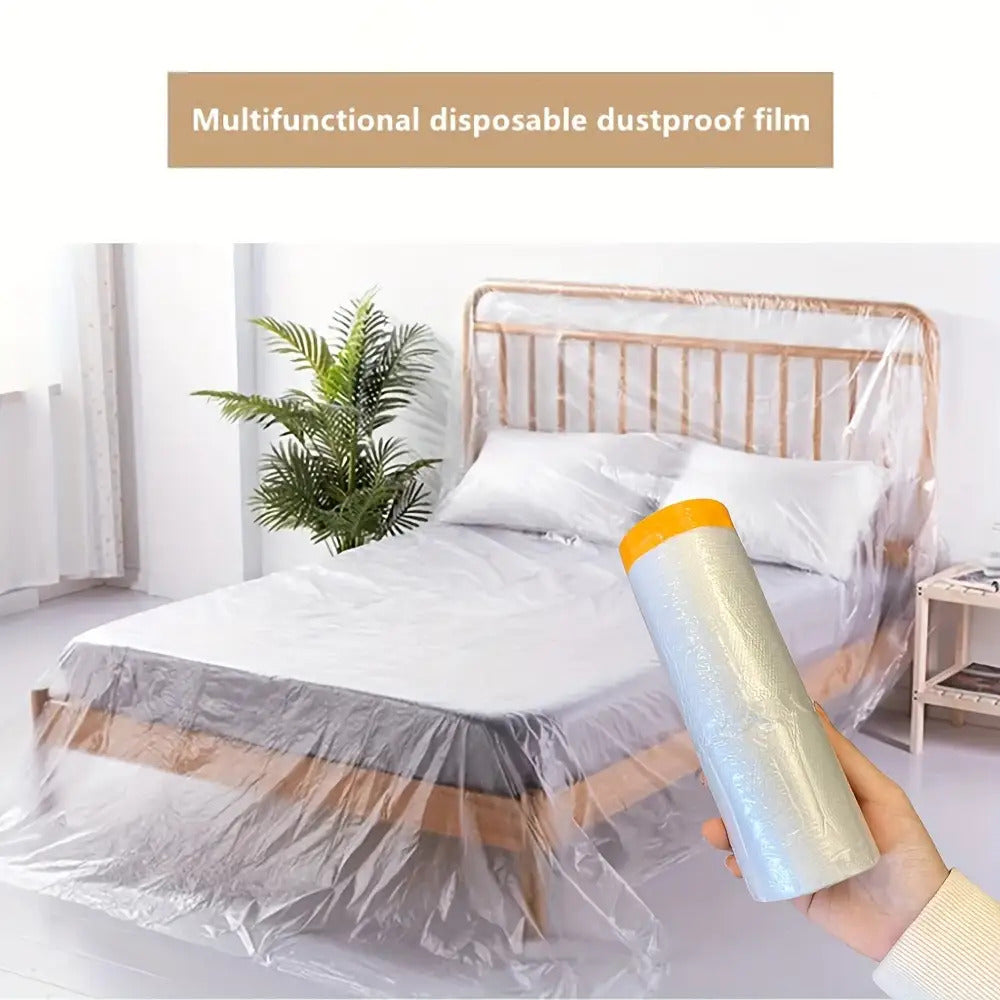 1 case of 12pcs wholesale Kraft Masking Film Pre-Adhesive Masking Paper Rolls