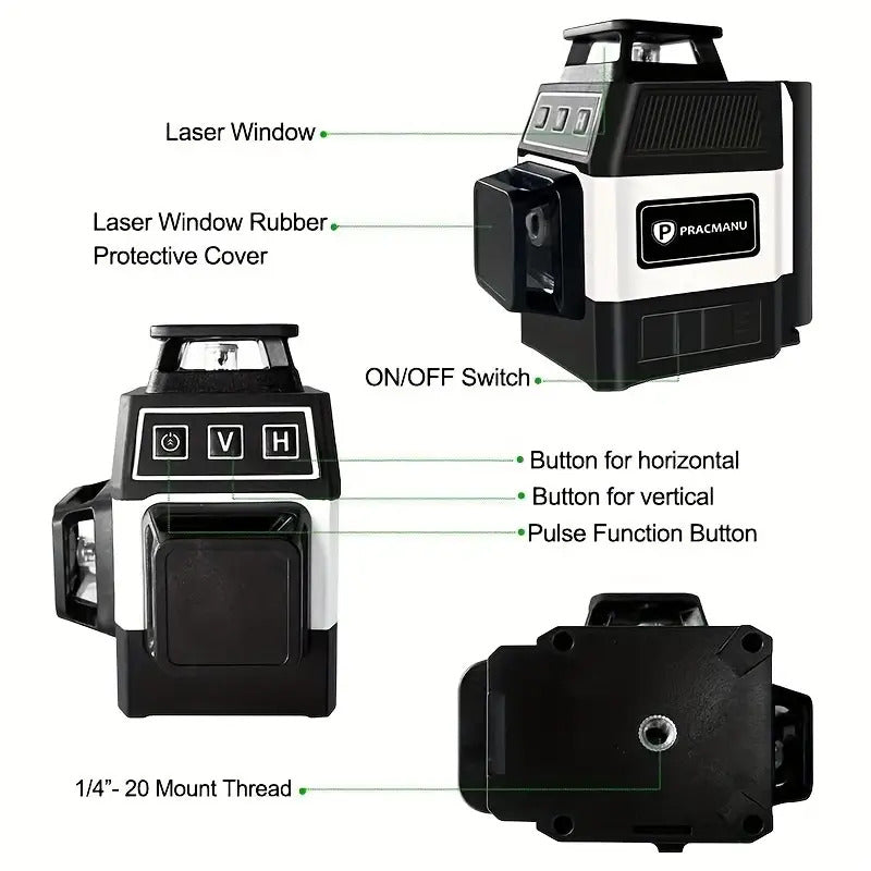 Green 12 Lines Laser Level Mini Laser Level