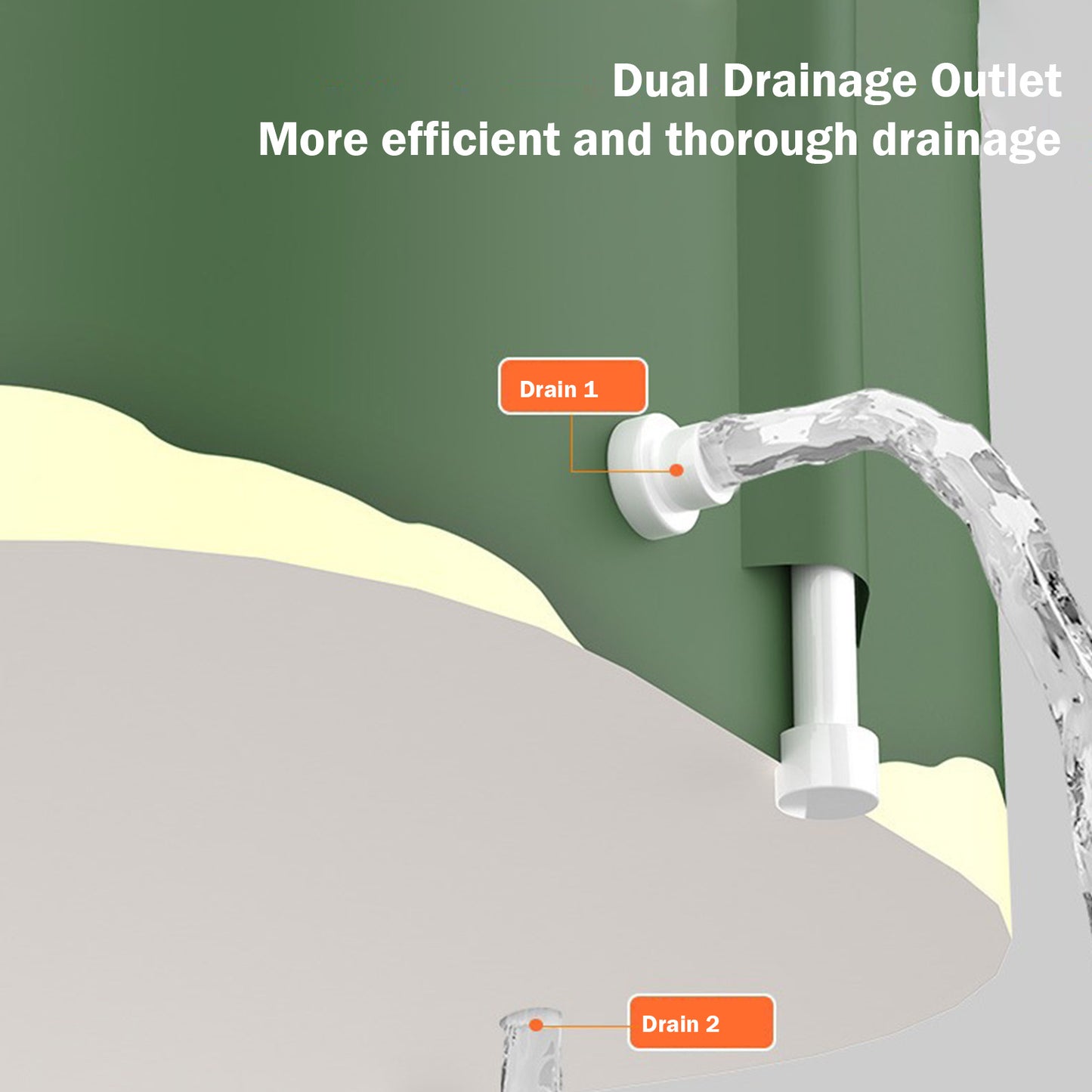 1pc Portable Foldable Foot Soak Tub